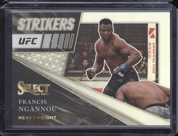 Francis Ngannou 2021 Panini Select 2 Strikers Silver