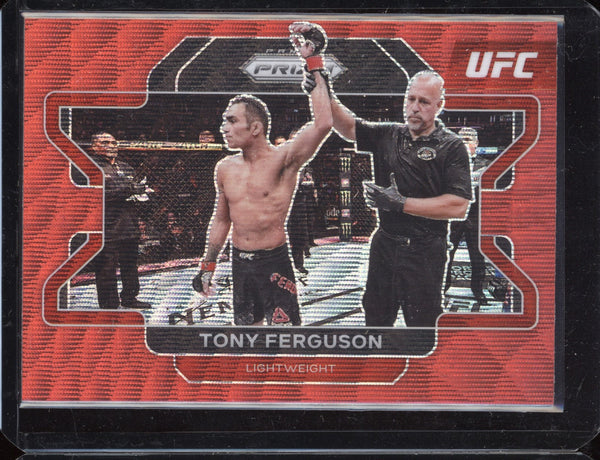 Tony Ferguson 2022 Prizm UFC Ruby Wave