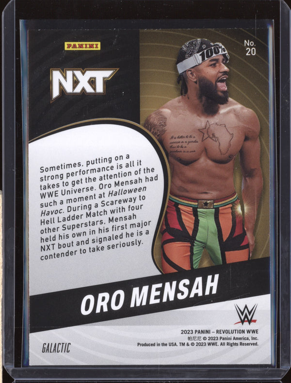 Oro Mensah 2023 Panini Revolution WWE 20 Galactic