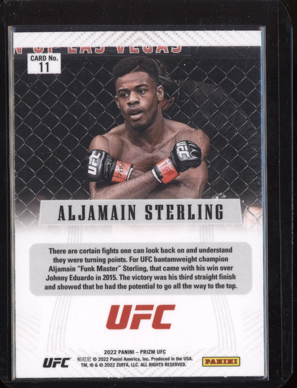 Aljamain Sterling 2022 Prizm UFC Tribute