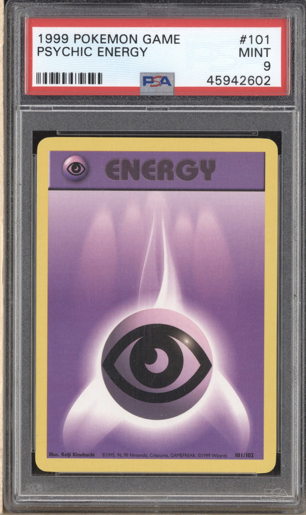 Psychic Energy 1999 Pokemon  101/102 PSA 9