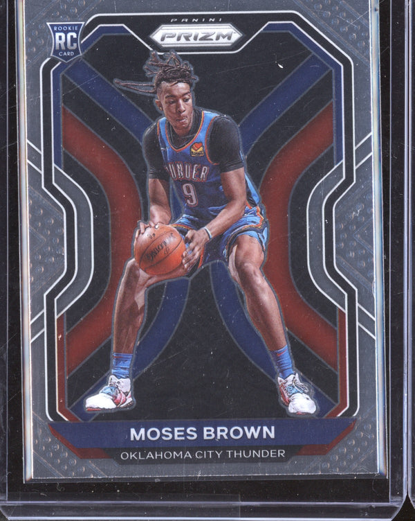 Moses Brown 2020-21 Panini Chronicles Prizm Update RC