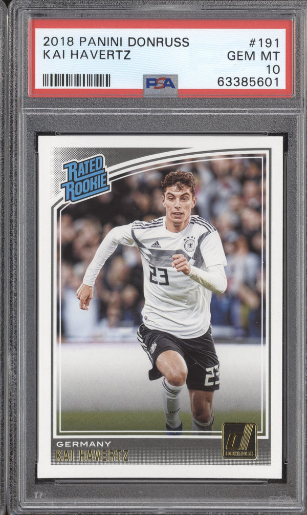 Kai Havertz 2018-19 Panini Donruss Soccer 191 RC PSA 10