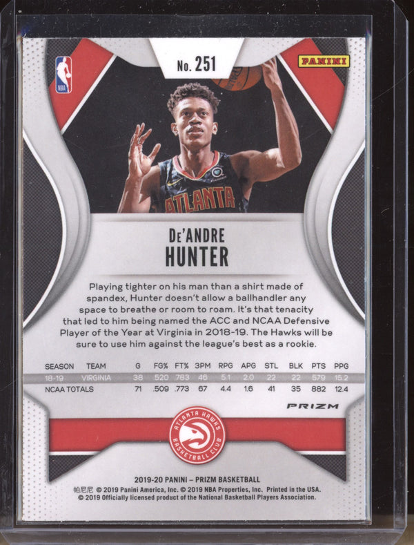 De'Andre Hunter 2019-20 Panini Prizm 251 Silver RC