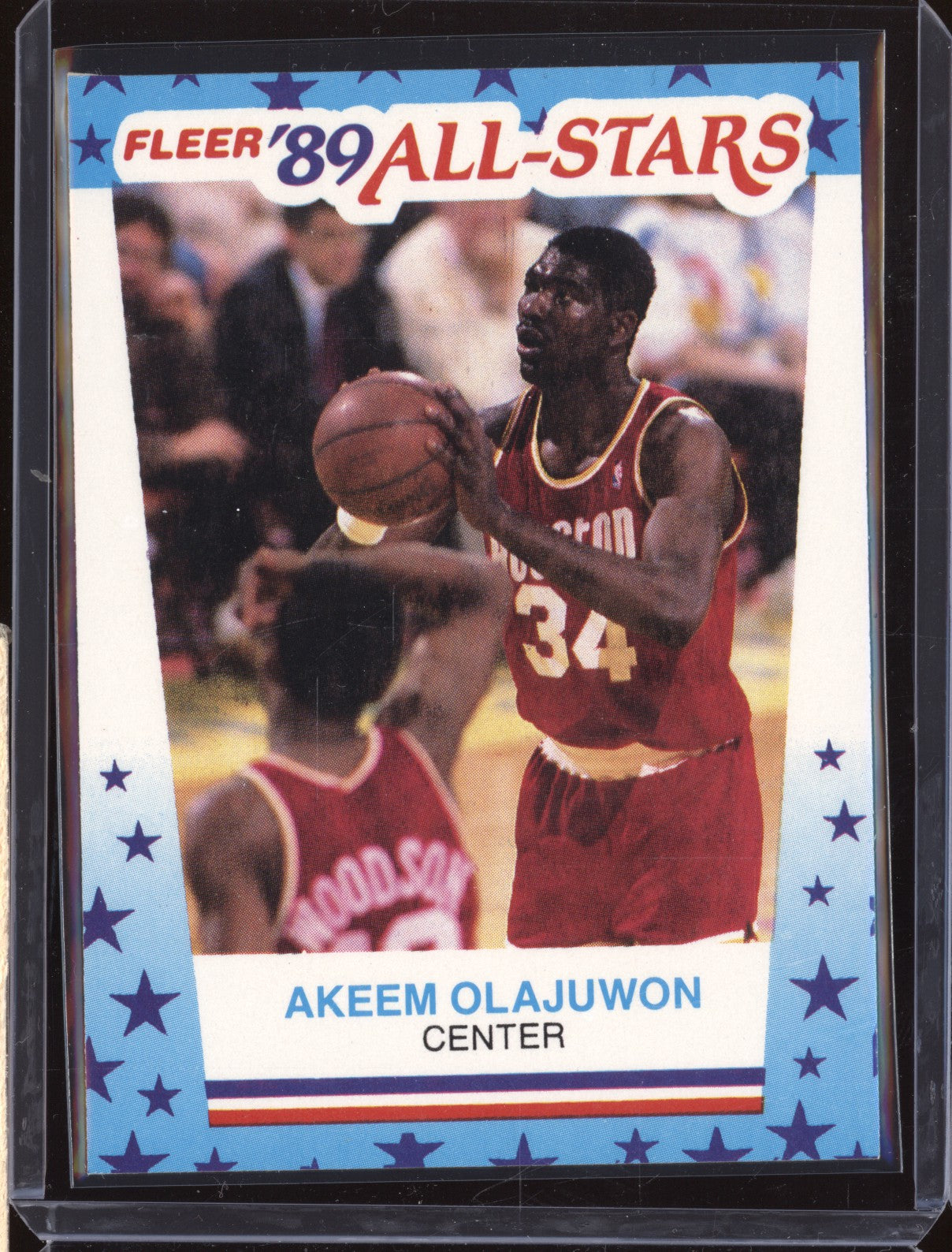 Akeem Olajuwon 1989-90 Fleer  2 Sticker