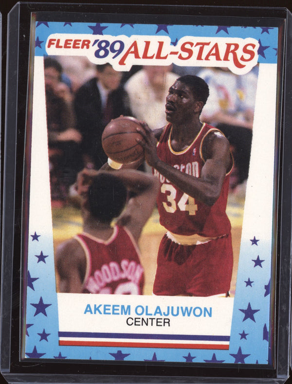 Akeem Olajuwon 1989-90 Fleer  2 Sticker
