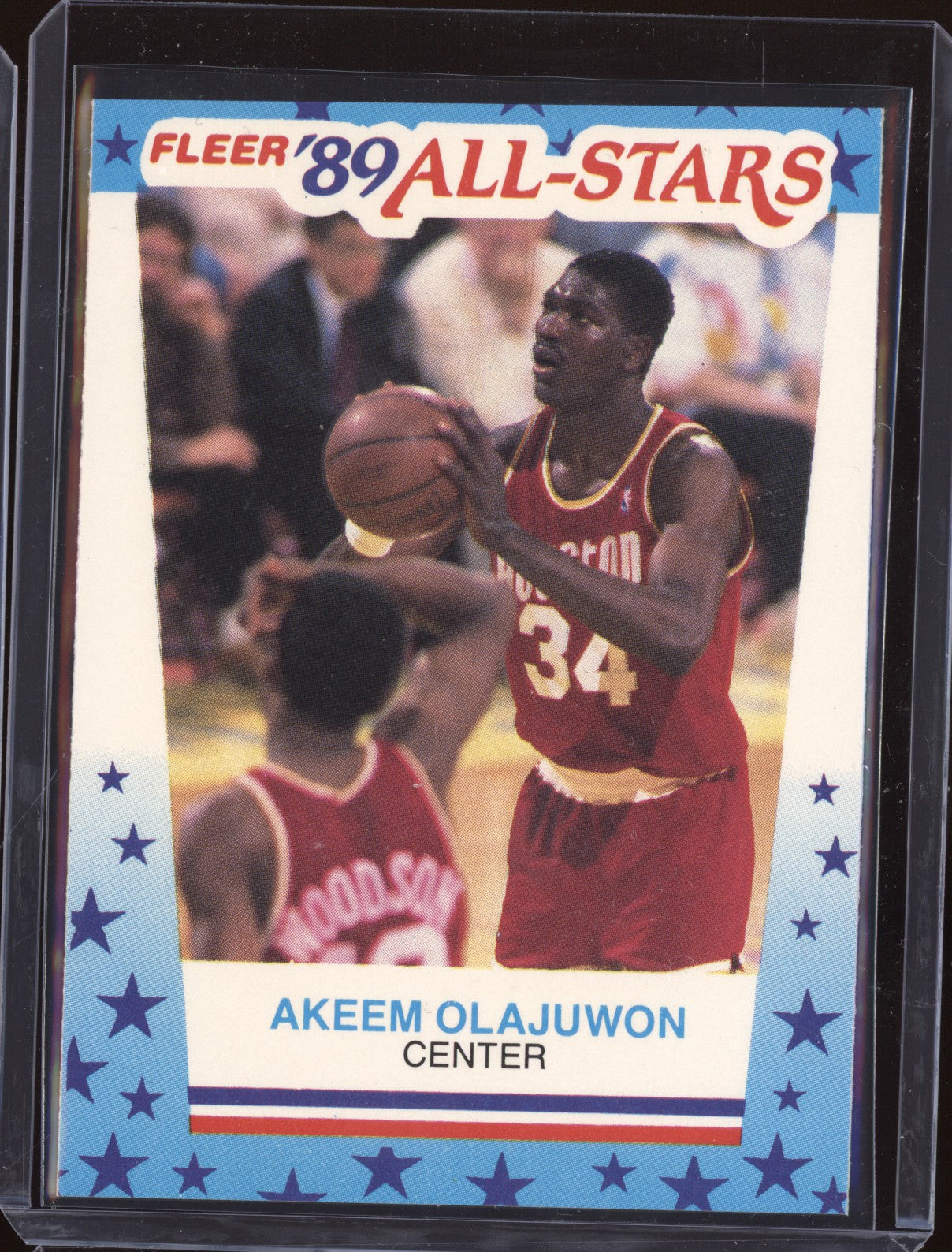 Akeem Olajuwon 1989-90 Fleer  2 Sticker