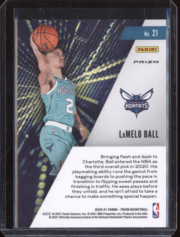 LaMelo Ball 2020-21 Panini Prizm 21 Instant Impact Silver RC