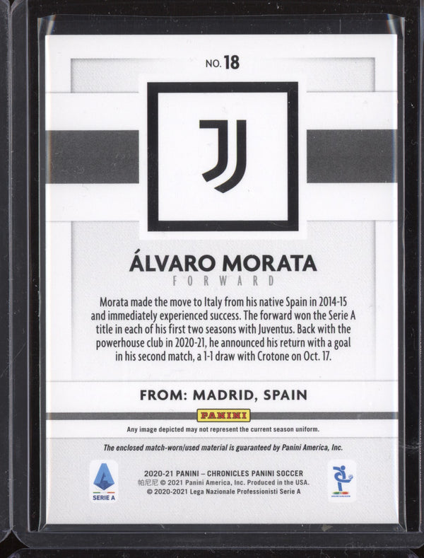 Alvaro Morata 2020-21 Panini Chronicles Soccer 18 Panini Jersey 453/500