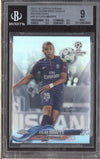 Kylian Mbappe 2017-18 Topps Chrome UCL 41 Refractor RC BGS 9