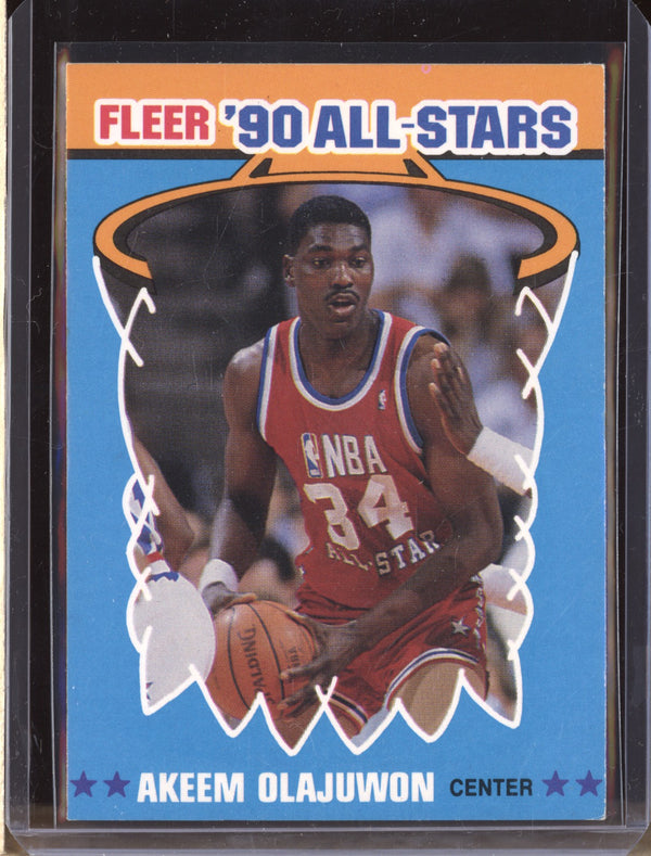 Akeem Olajuwon 1990-91 Fleer  3 All-Stars