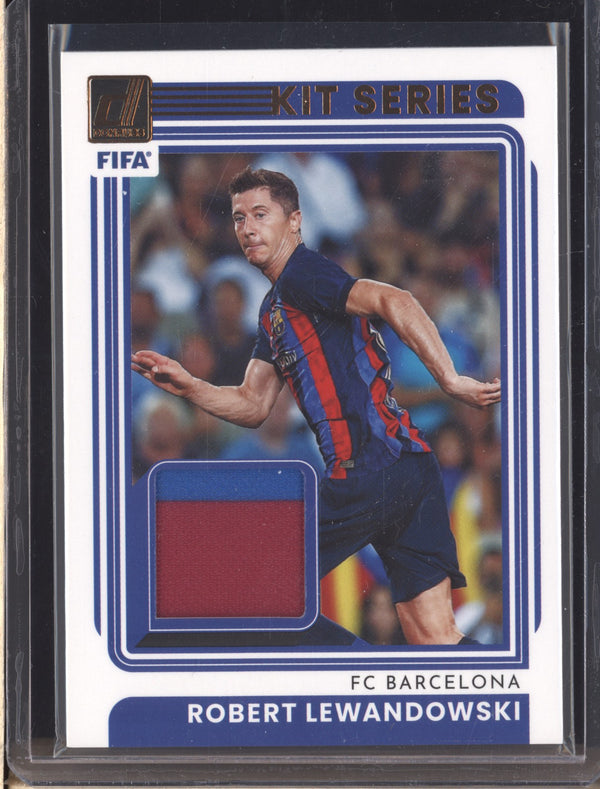 Robert Lewandowski 2022-23 Panini Donruss Soccer KS-RL Kit Series Jersey