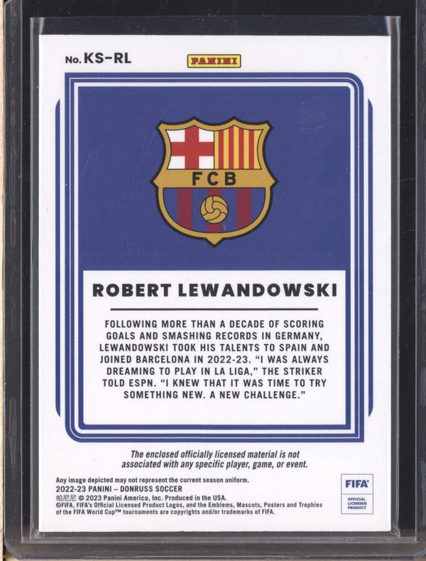 Robert Lewandowski 2022-23 Panini Donruss Soccer KS-RL Kit Series Jersey