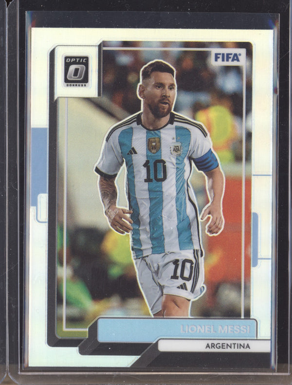 Lionel Messi 2022-23 Panini Donruss Soccer 10 Optic Holo