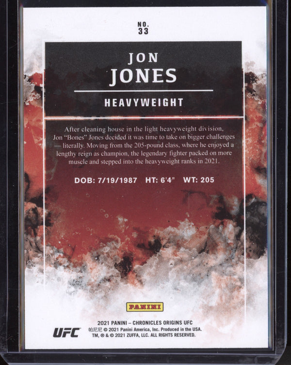 Jon Jones 2021 Panini Chronicles Origins Red 76/149