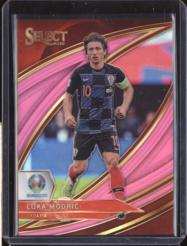 Luka Modric 2020 Panini Select EURO 179 Field Level Pink 70/99