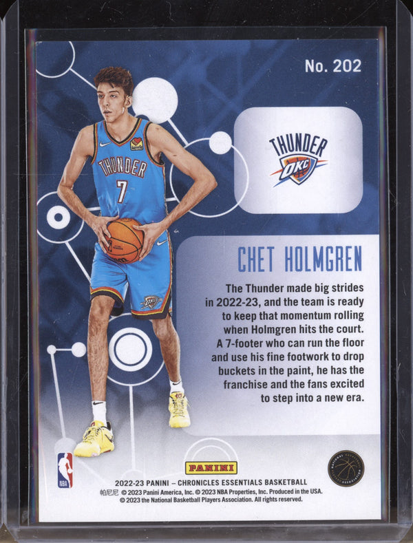 Chet Holmgren 2022-23 Panini Chronicles 202 Essentials Red RC 144/149