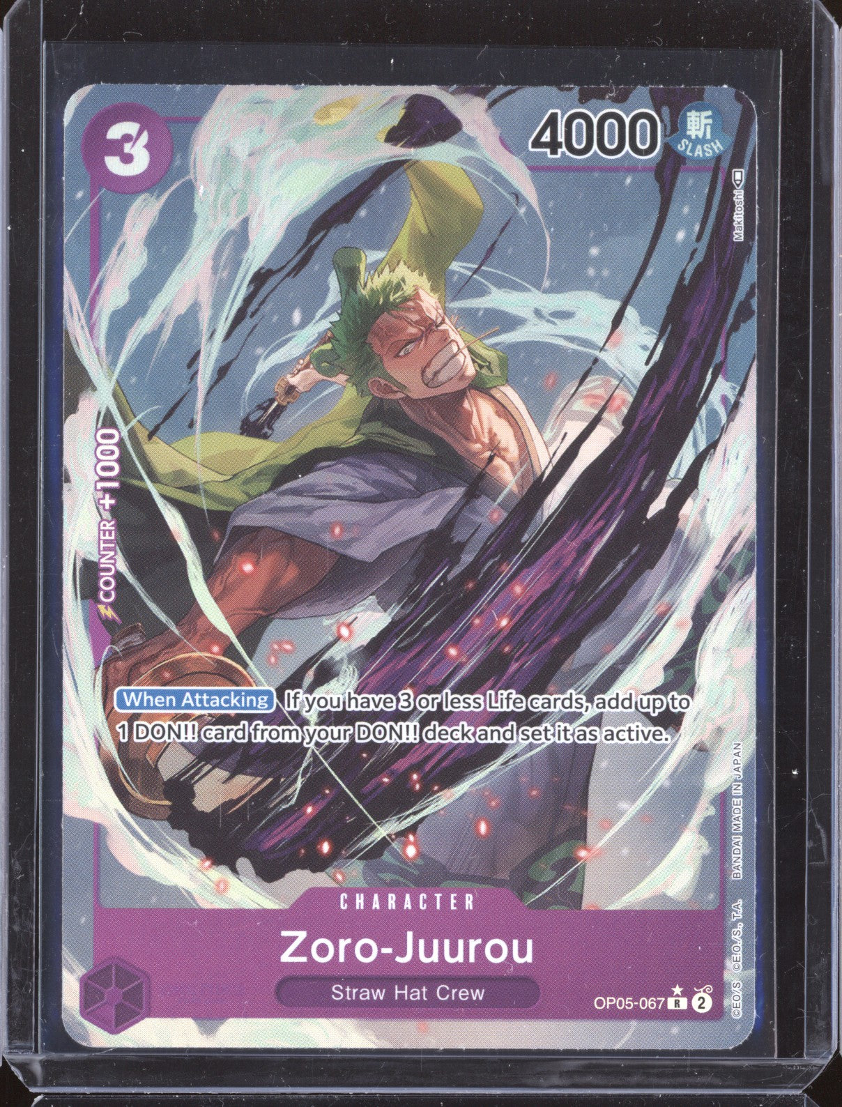 Zoro-Juurou 2023 One Piece Awakening of the New Era OP-05 OP05-067 Alternate Art