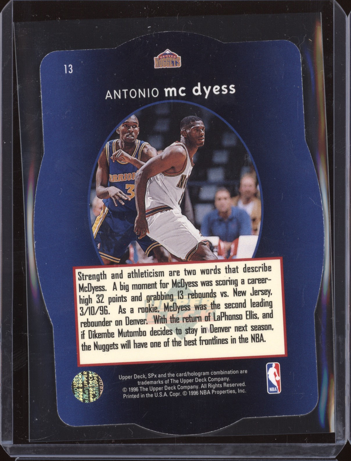 Antonio McDyess 1996-97 Upper Deck SPx 13