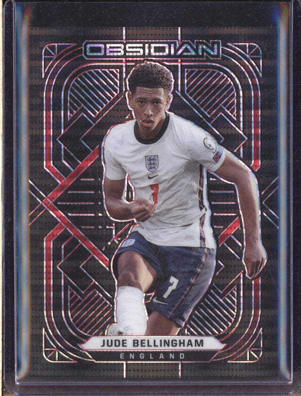 Jude Bellingham 2021-22 Panini Obsidian 180 Red Pulsar 3/26