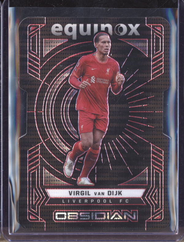 Virgil van Dijk 2021-22 Panini Obsidian 15 Equinox Red Pulsar 23/26