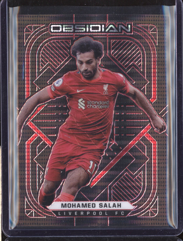 Mohamed Salah 2021-22 Panini Obsidian 170 Red Pulsar 21/26