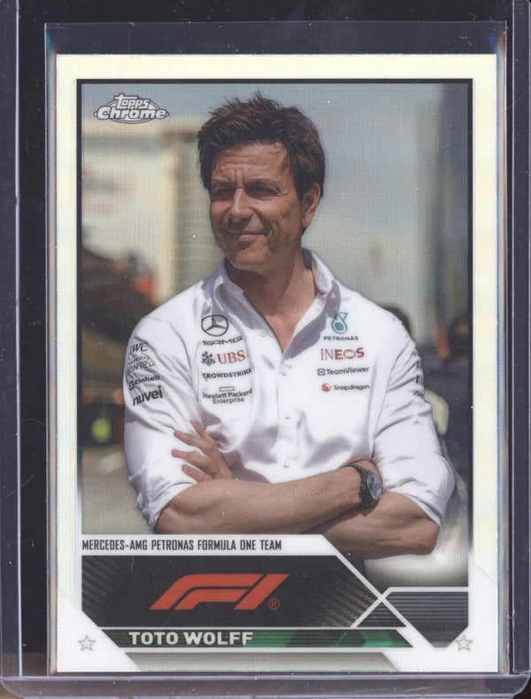 Toto Wolff 2023 Topps Chrome Formula 1 92 Refractor