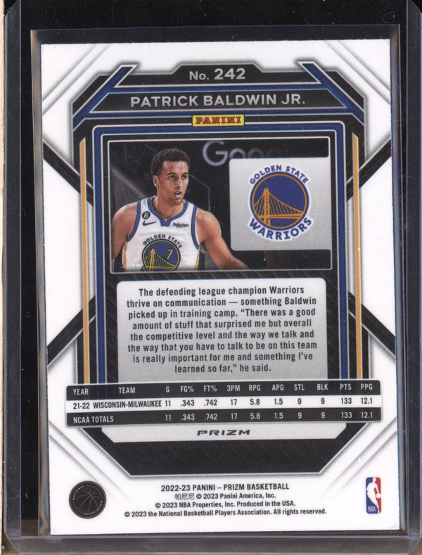 Patrick Baldwin Jr 2022-23 Panini Prizm 242 Pulsar RC