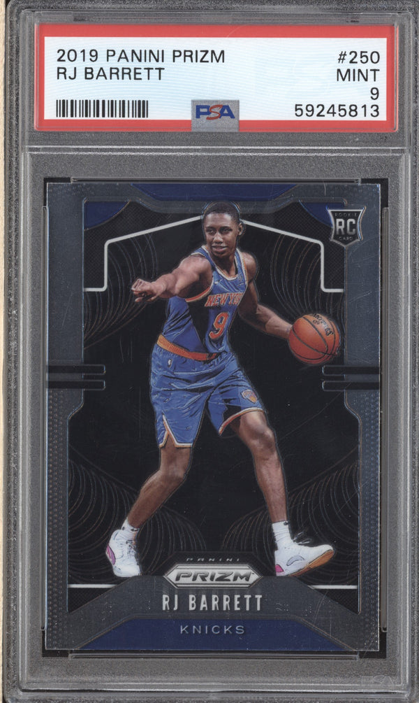 RJ Barrett 2019-20 Panini Prizm 250 RC PSA 9