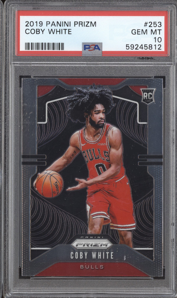 Coby White 2019-20 Panini Prizm 253 RC PSA 10