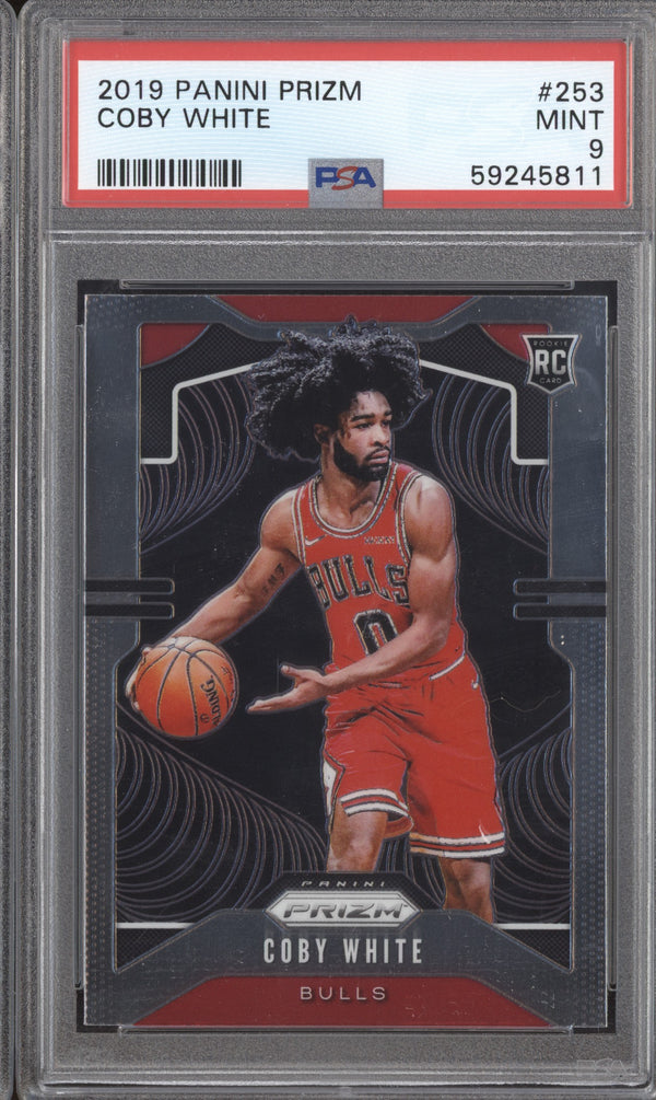 Coby White 2019-20 Panini Prizm 253 RC PSA 9