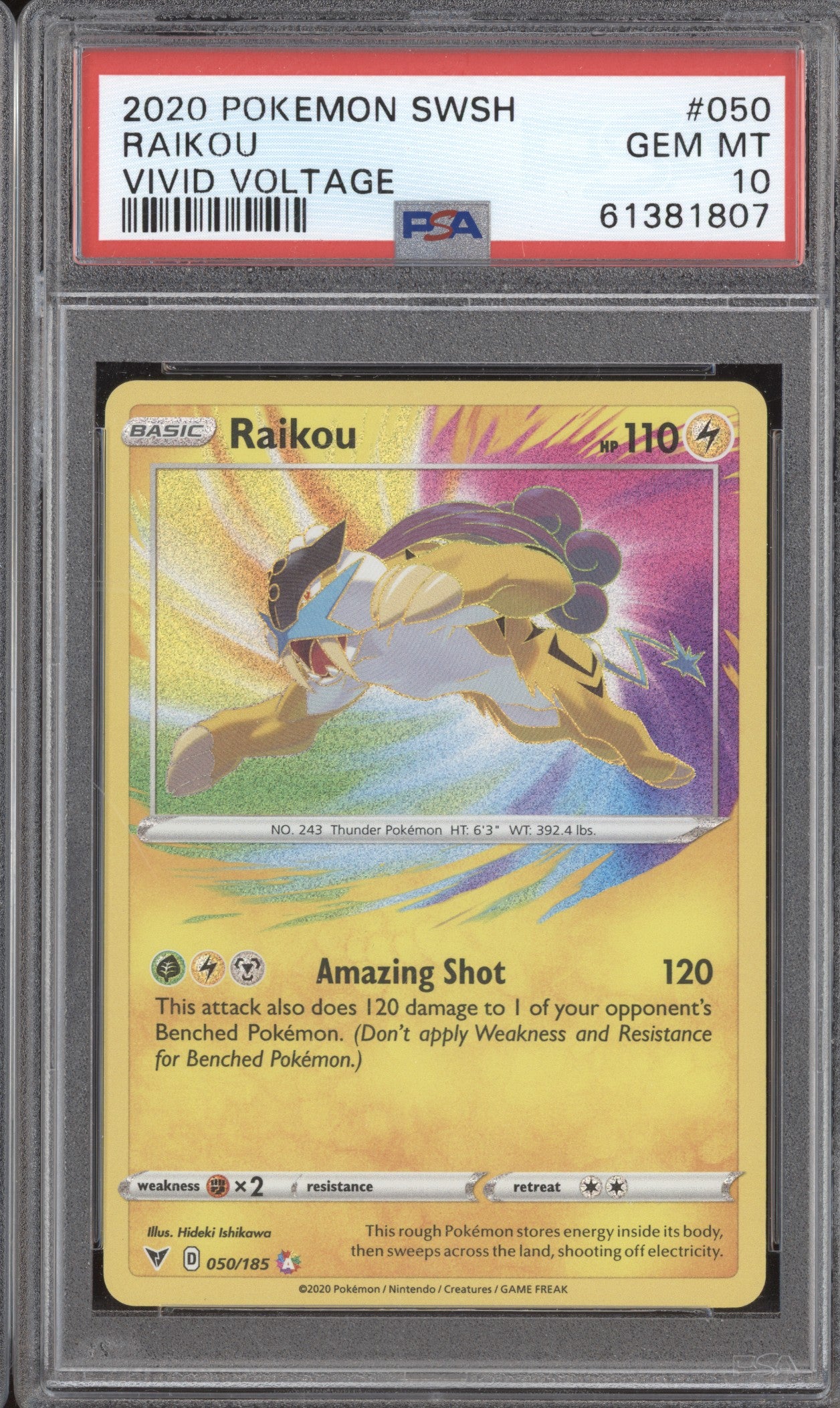 Raikou - 050/185 - Amazing Rare