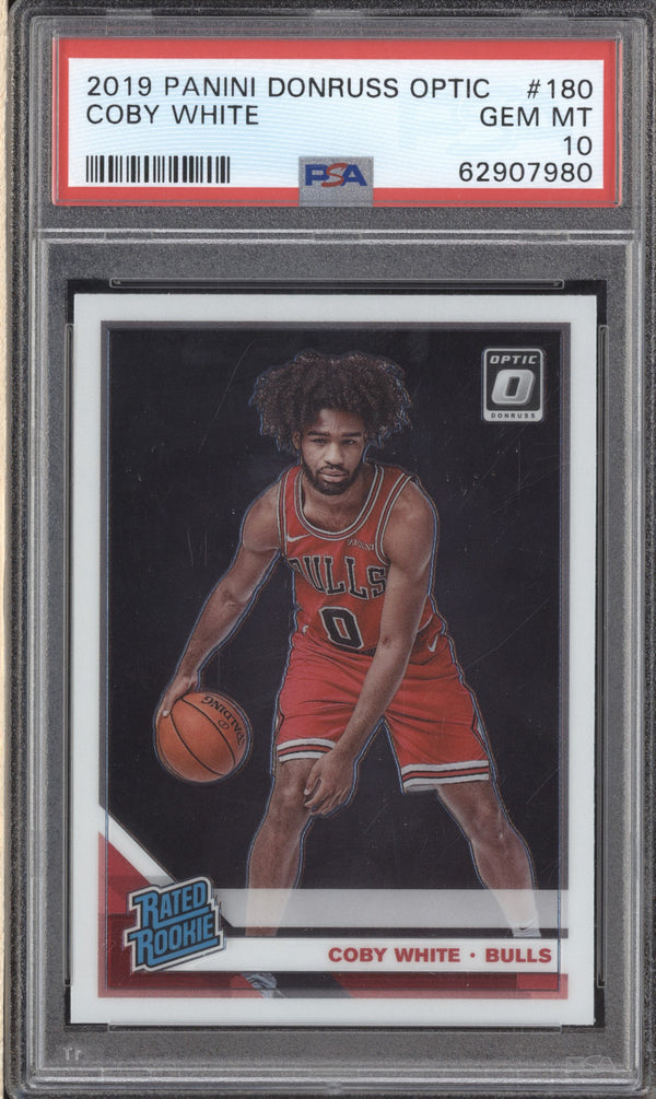 Coby White 2019-20 Panini Donruss Optic 180 PSA 10