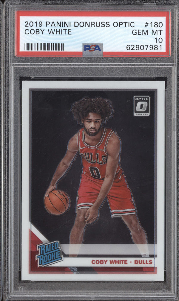 Coby White 2019-20 Panini Donruss Optic 180 PSA 10