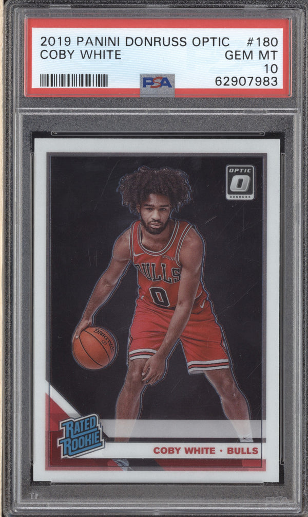 Coby White 2019-20 Panini Donruss Optic 180 PSA 10