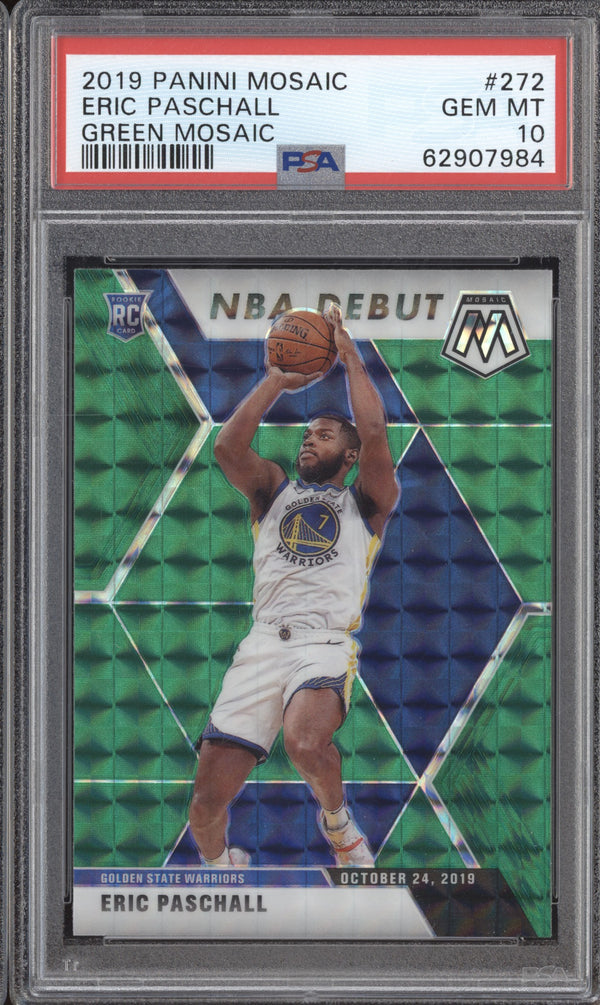 Eric Paschall 2019-20 Panini Mosaic 272 Green PSA 10