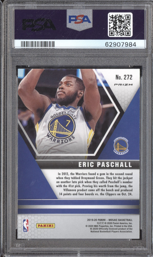 Eric Paschall 2019-20 Panini Mosaic 272 Green PSA 10