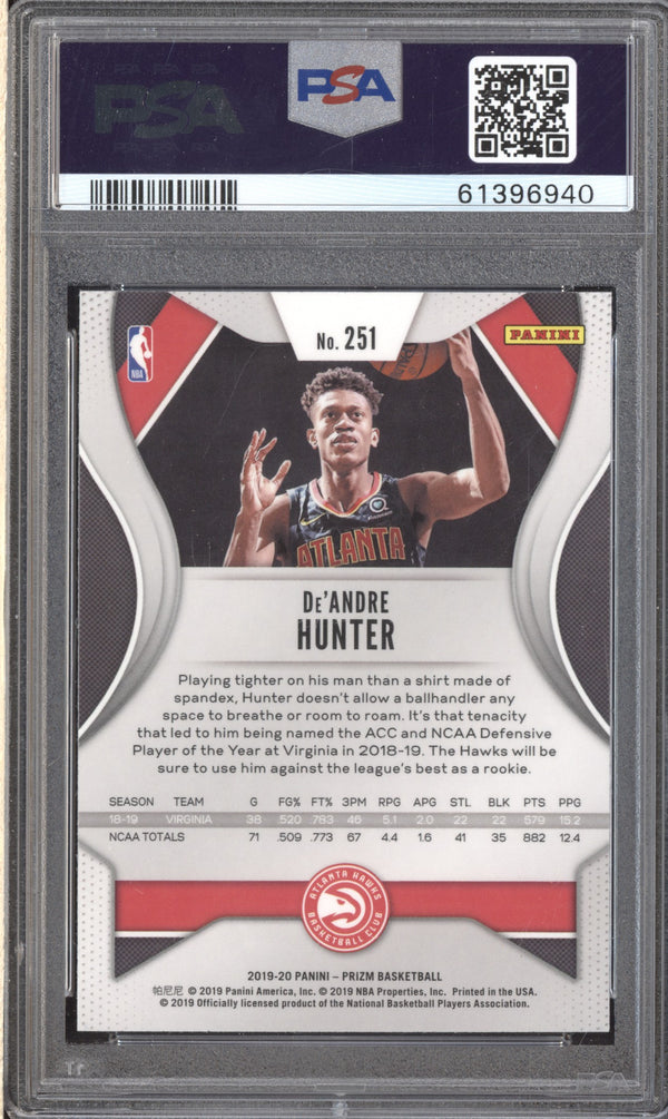 De'Andre Hunter 2019-20 Panini Prizm 251 PSA 9