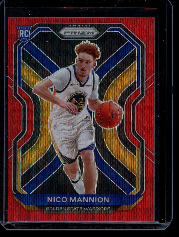 Nico Mannion 2020-21 Panini Prizm Red Wave RC