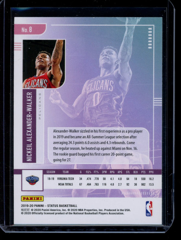 Nickeil Alexander-Walker 2019-20 Panini Status RC