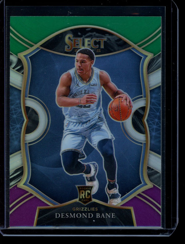 Desmond Bane 2020-21 Panini Select Green/White/Purple RC