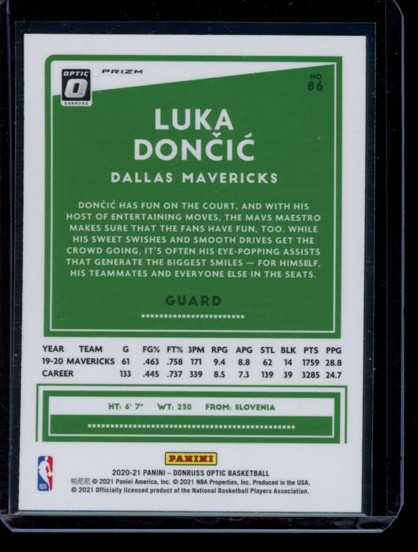 Luka Doncic 2020-21 Panini Optic Holo