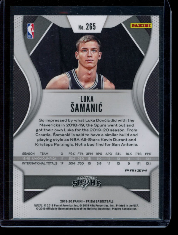 Luka Samanic 2019-20 Panini Prizm Red Wave RC