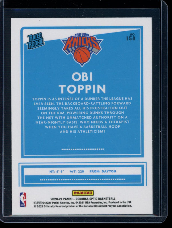 Obi Toppin 2020-21 Panini Optic RC