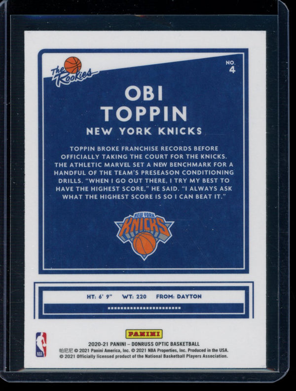 Obi Toppin 2020-21 Panini Optic The Rookies RC