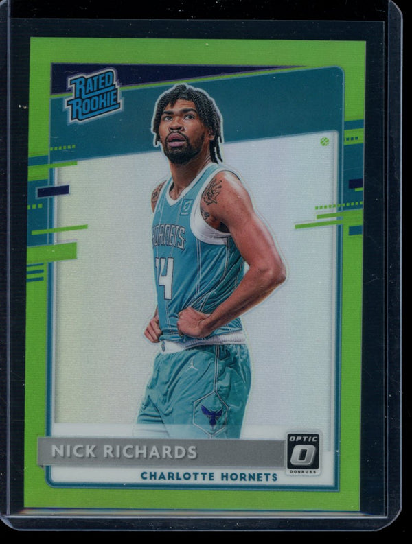 Nick Richards 2020-21 Panini Optic Lime Green RC 92/149