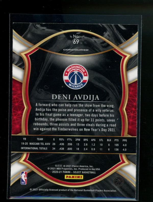 Deni Avdija 2020-21 Panini Select Concourse RC