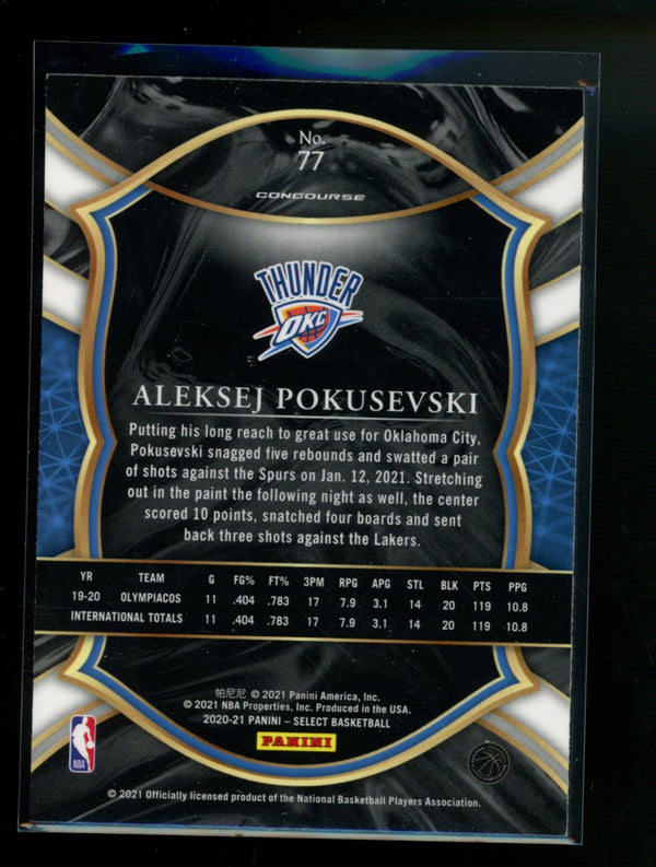 Aleksej Pokusevski 2020-21 Panini Select Concourse RC