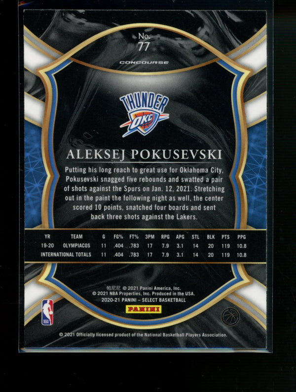 Aleksej Pokusevski 2020-21 Panini Select Concourse RC