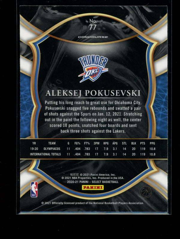 Aleksej Pokusevski 2020-21 Panini Select Concourse RC